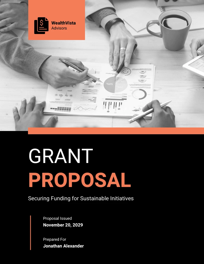 Simple Grant Proposal Template Venngage