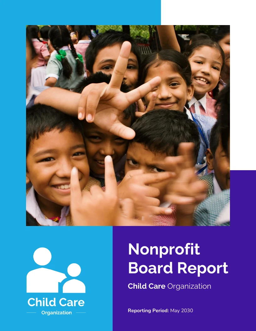 Nonprofit Board Report Template Venngage