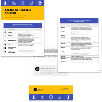 Leadership checklist template