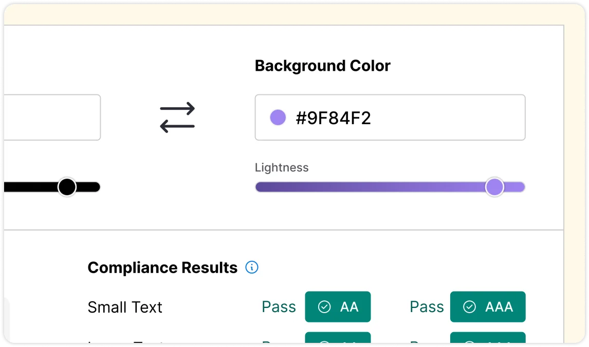 Color contrast checker