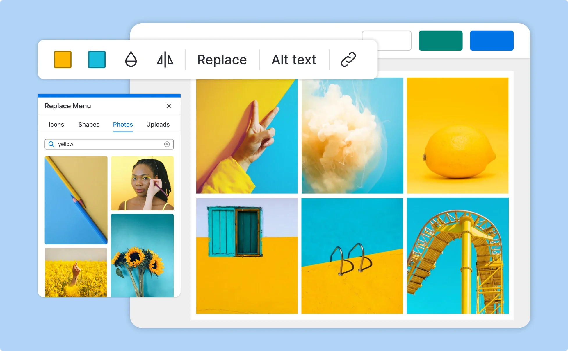Brand kit in editor SVG Brand kit in editor SVG