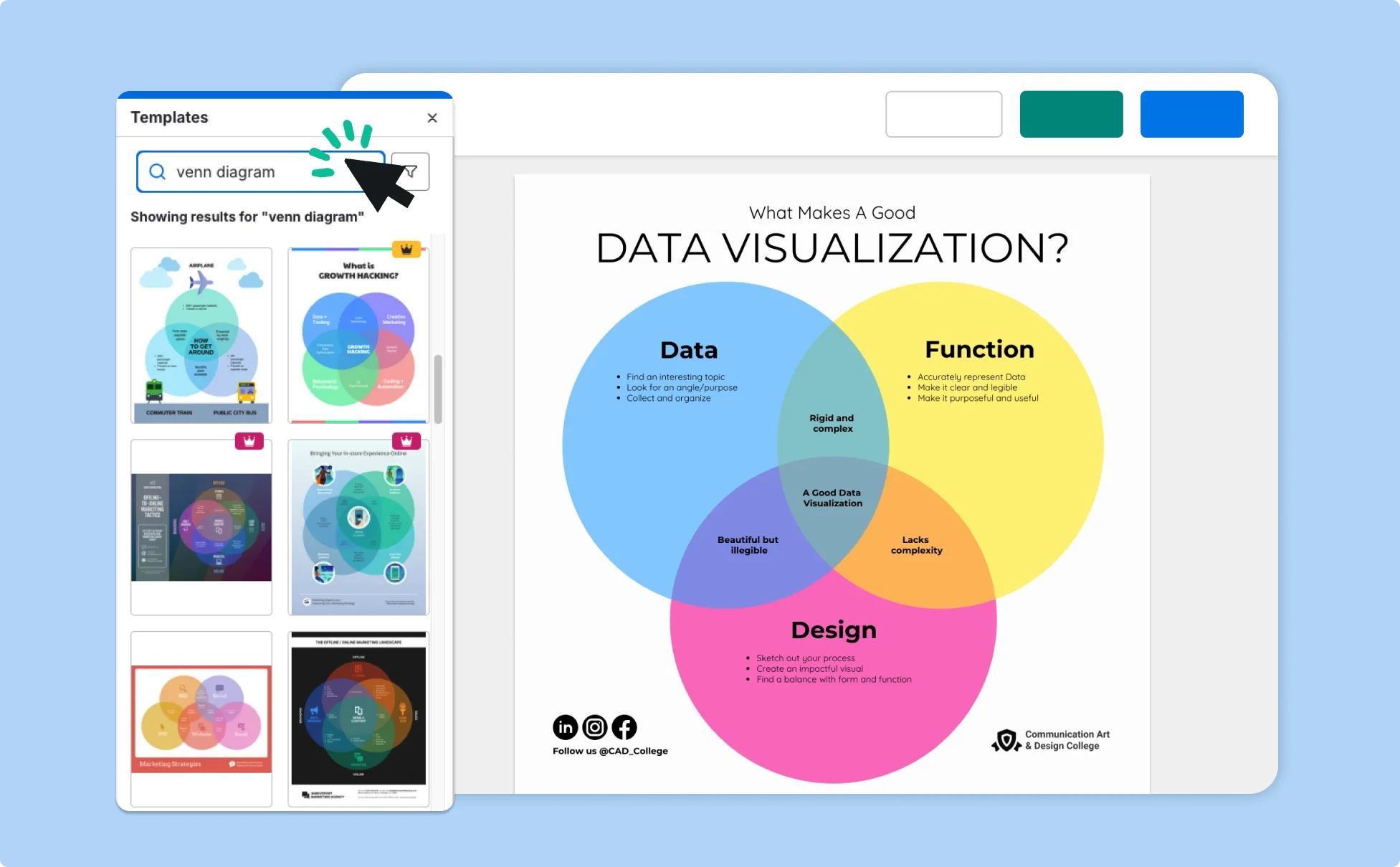 Brand kit in editor SVG