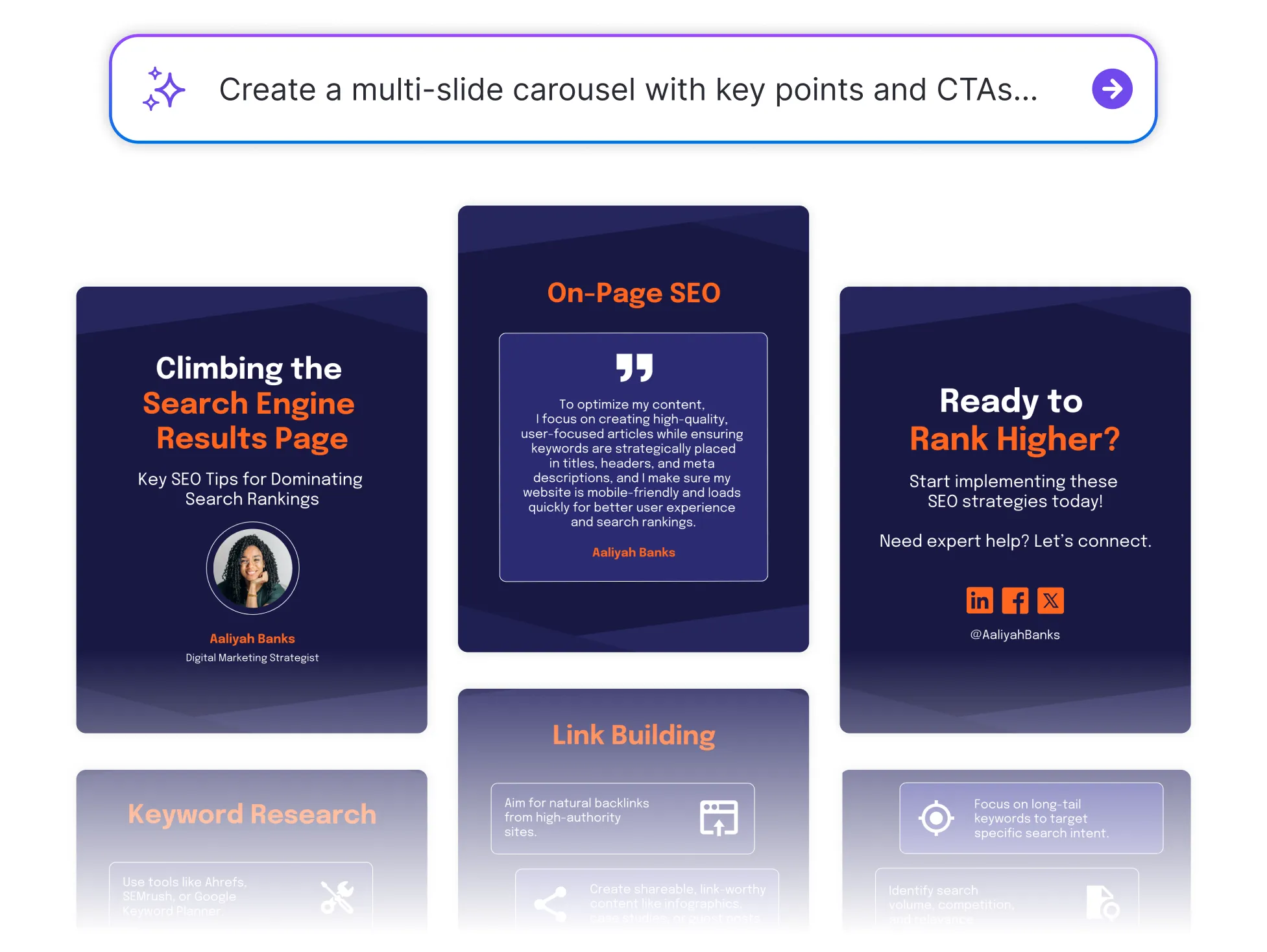 Brand kit in editor SVG