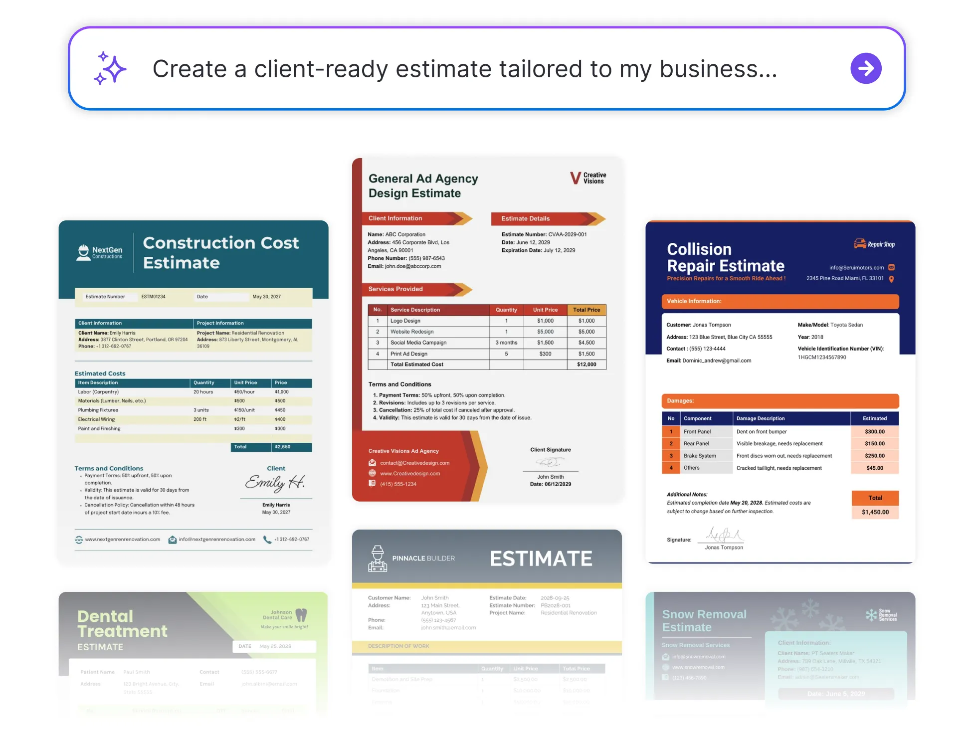 Brand kit in editor SVG