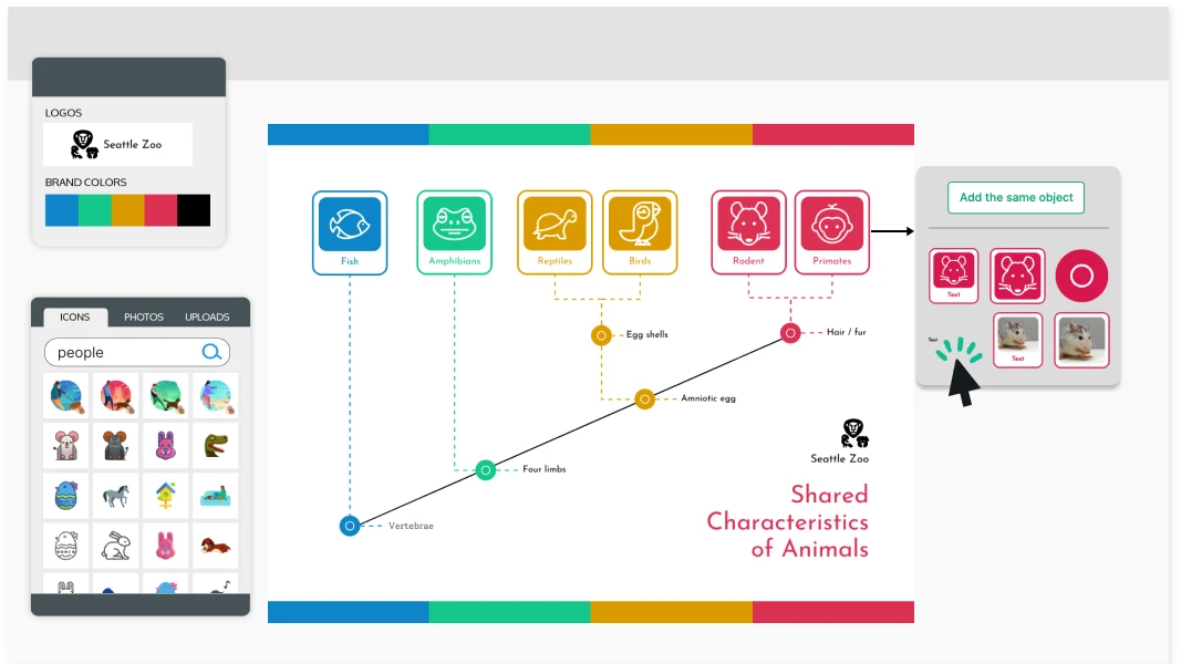 Creador de diagramas de cladogramas Venngage