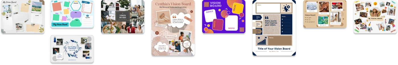 Vision Board-Vorlagen