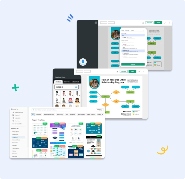 Cómo hacer un Diagrama ER con la herramienta Diagrama ER de Venngage