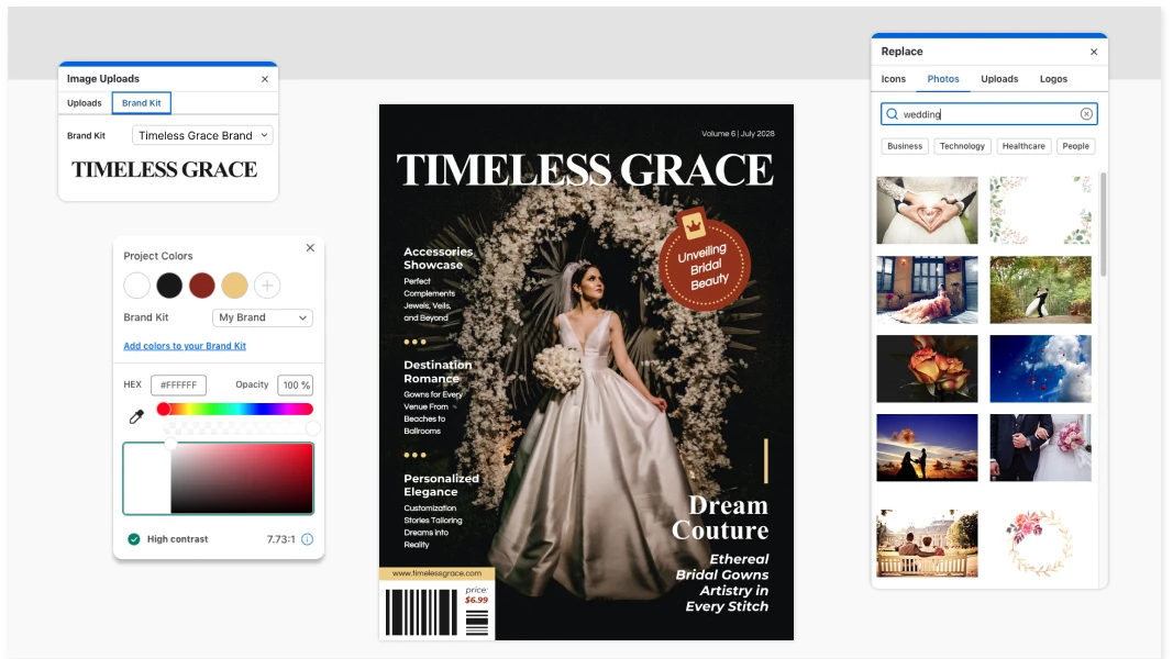 Créateur de couverture de magazine en ligne Venngage