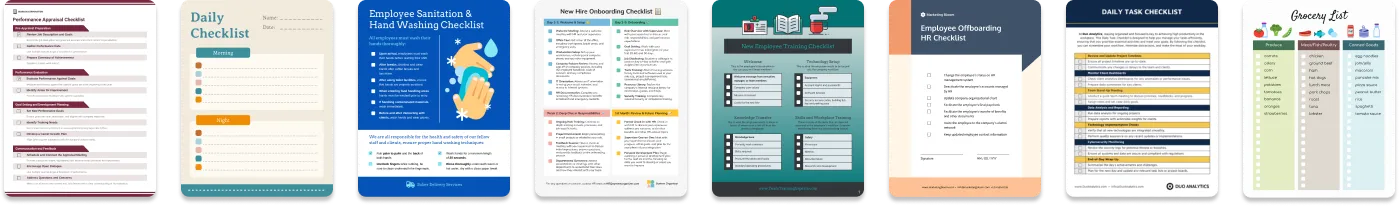 See all checklist templates