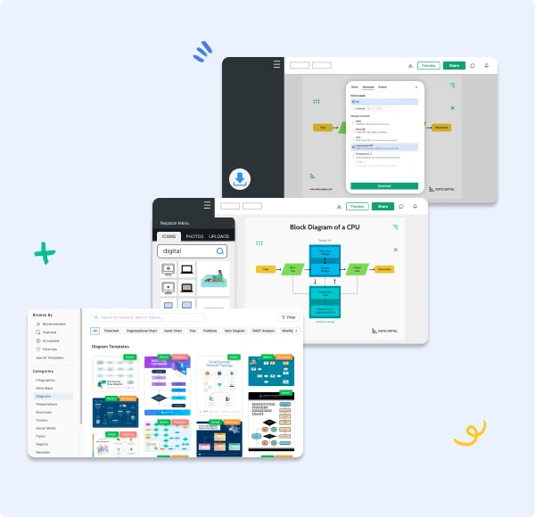 So erstellen Sie Blockdiagramme in 5 Schritten mit Venngage's Blockdiagramm-Ersteller:
