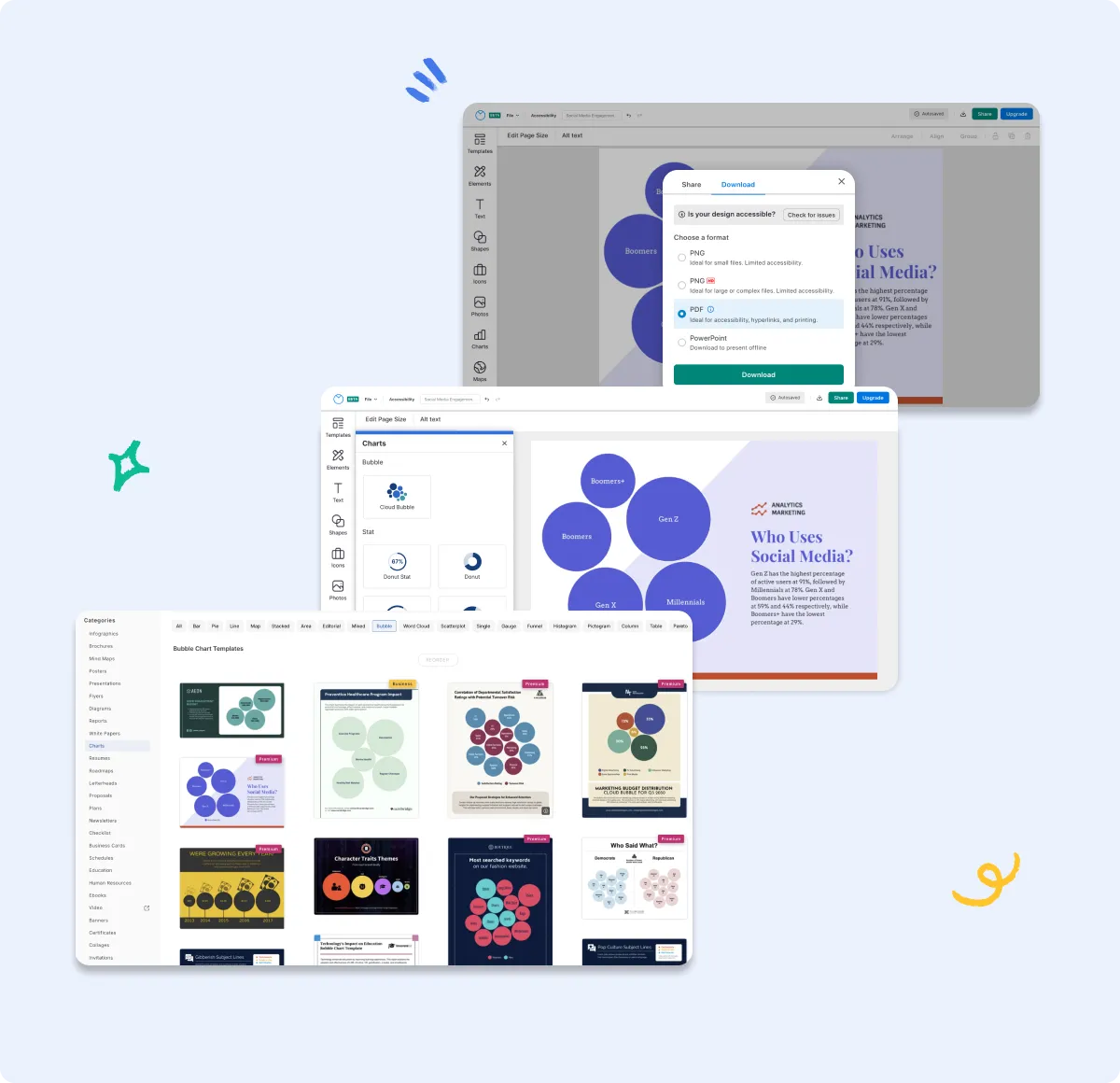 How to make a cloud bubble chart in 5 steps: