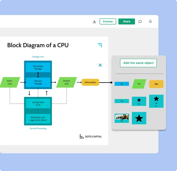 Brand your block diagram before sharing it with external parties