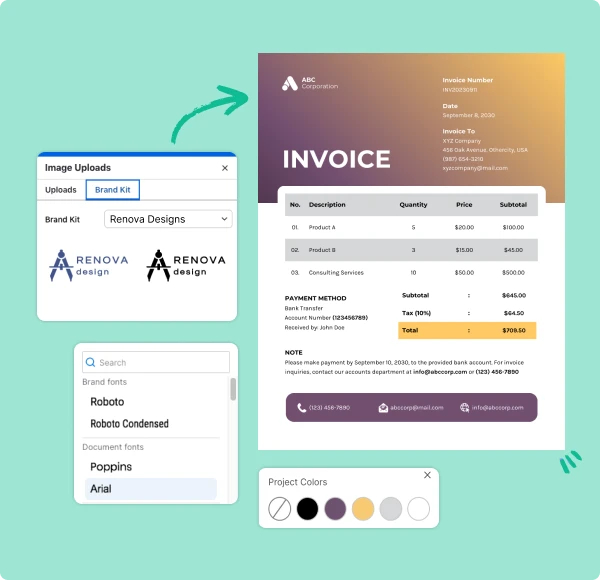 What are the 5 crucial elements to include in an invoice?