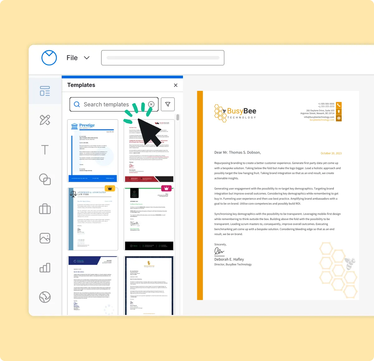 Make a Letterhead in No Time With Venngage's Letterhead Maker Tool