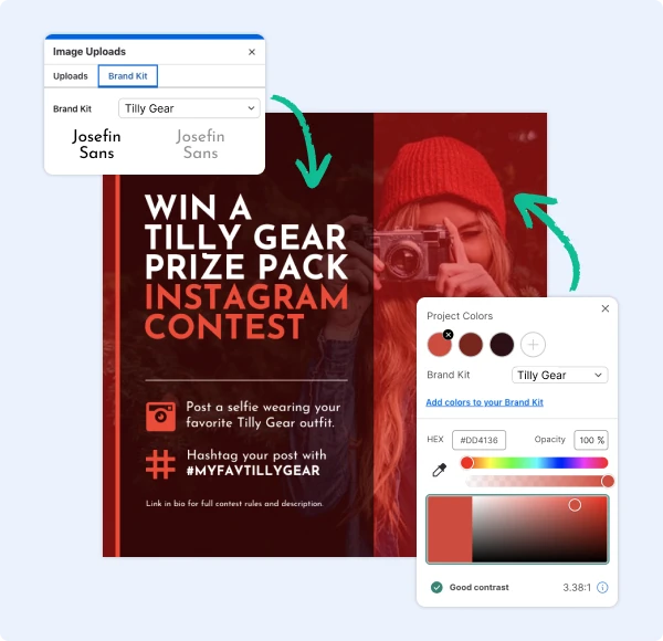 Craft and reuse your personalized Instagram templates