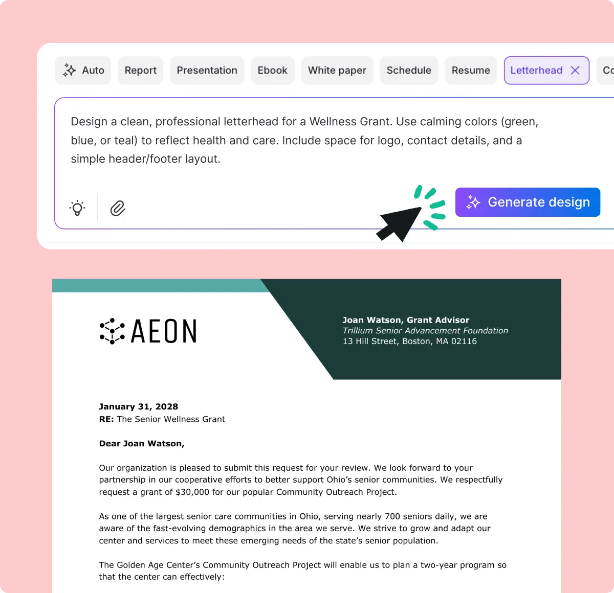 Create Polished Letterheads Instantly with AI