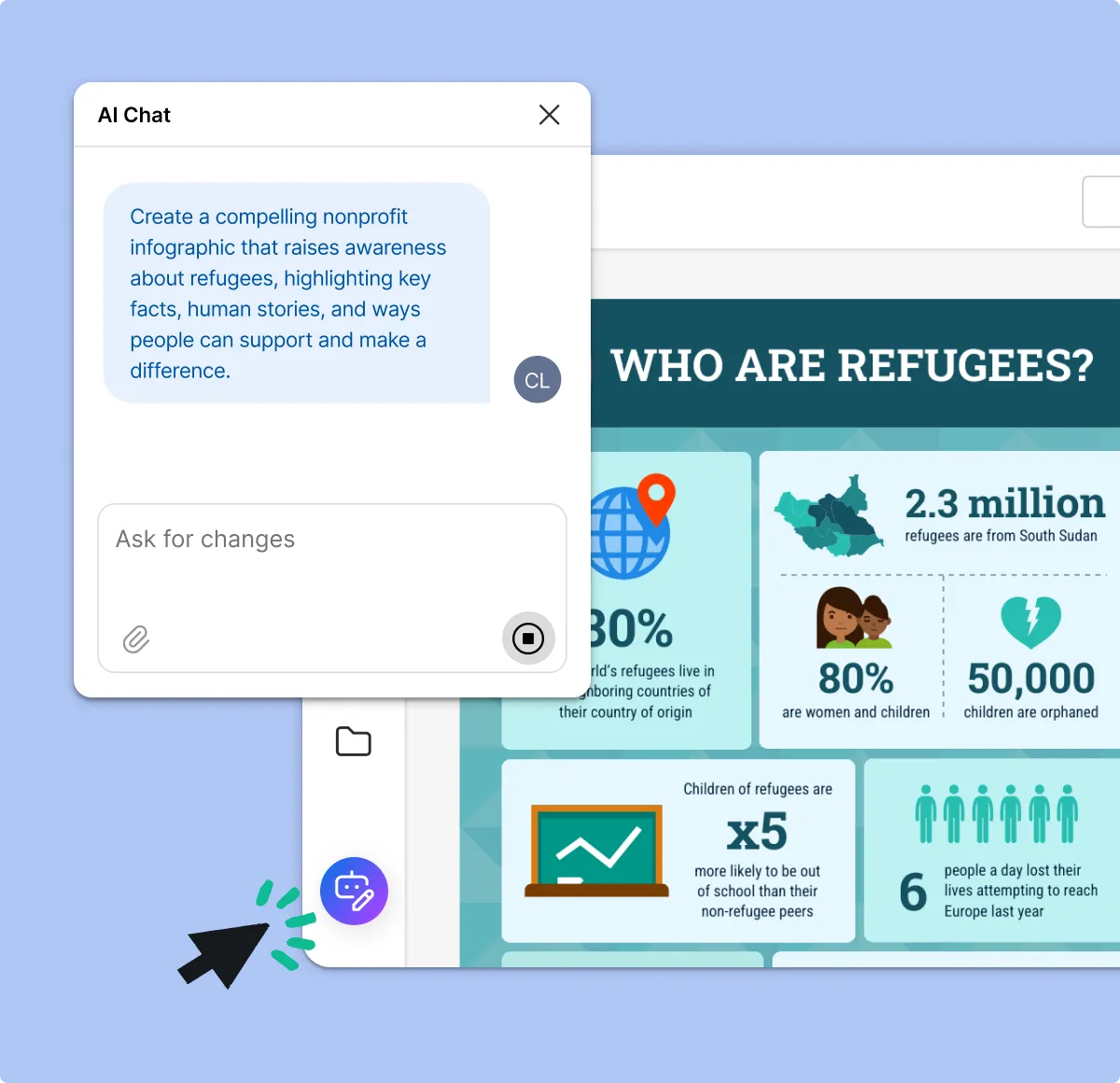 Go From Rough Data to Finished Infographic with AI
