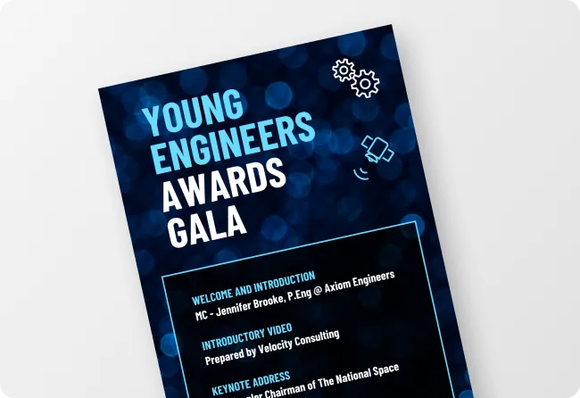 Event Program Creator