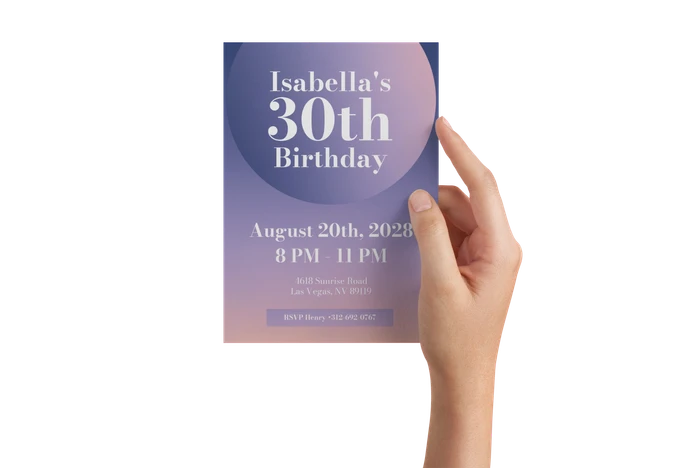 30th birthday invitation templates