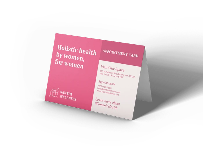 appointment card templates