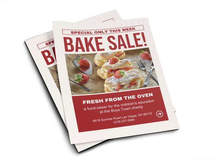 bake sale flyer templates
