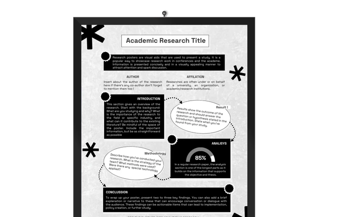 black and white poster templates