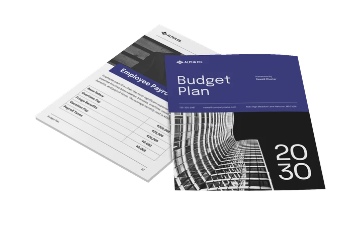 قوالب خطة الميزانية