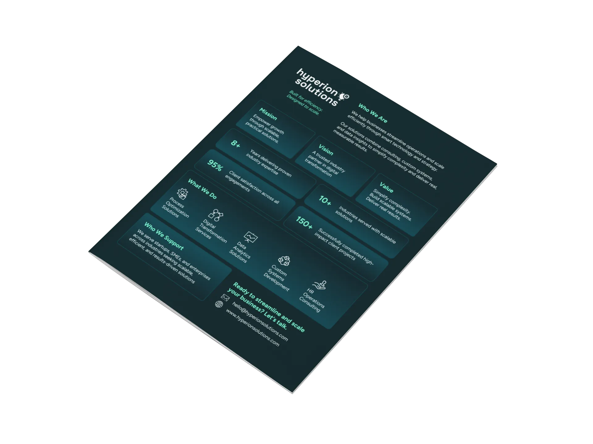 plantillas de folletos de una página para empresas