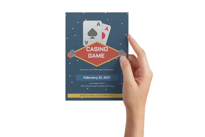 Casino Einladungsvorlagen