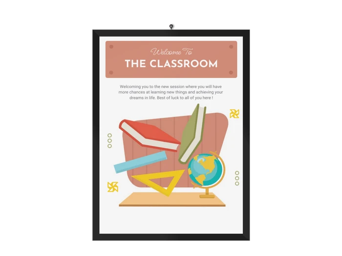 classroom welcome poster templates