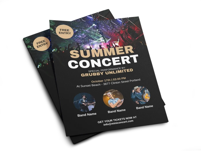 concert flyer templates