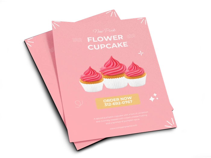 cupcake flyer templates