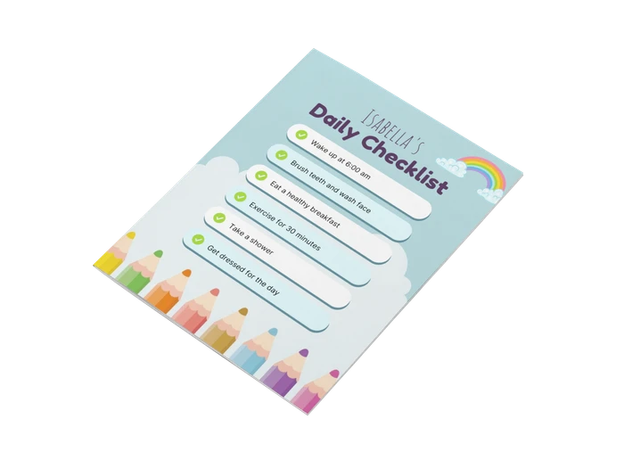 Free Daily Checklist Templates Venngage