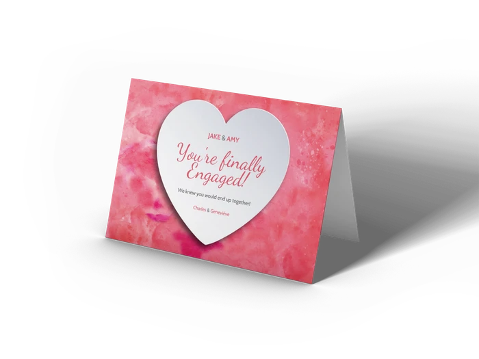 engagement card templates
