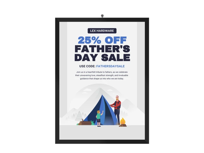 fathers day poster templates