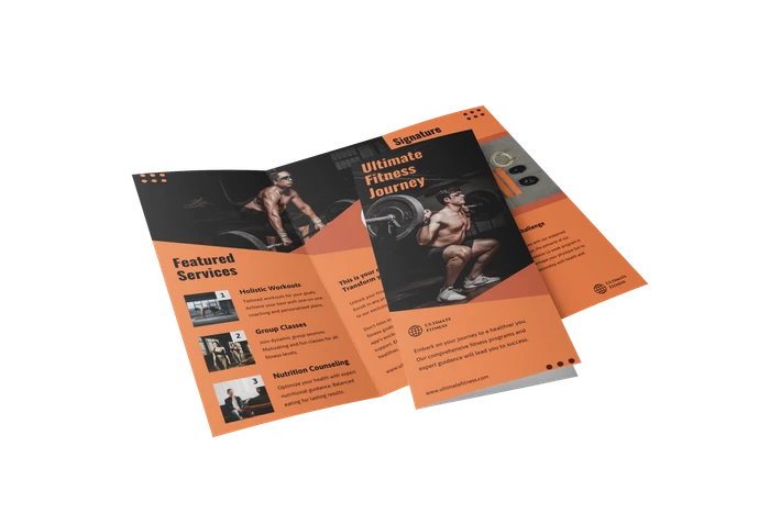 fitness brochure templates