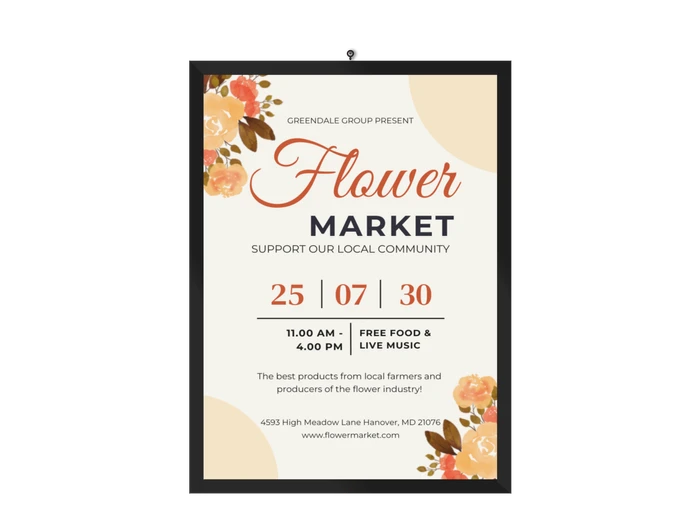 floral poster templates