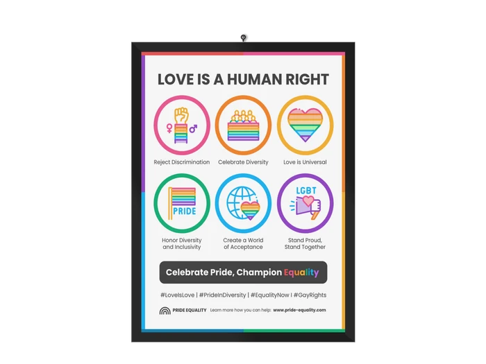 plantillas de carteles sobre los derechos de los homosexuales