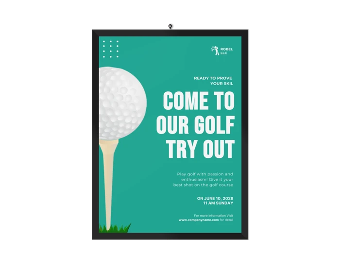 golf poster templates