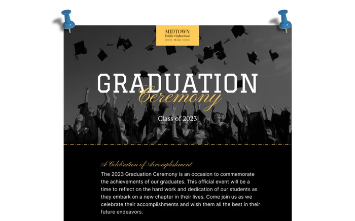 graduation poster templates