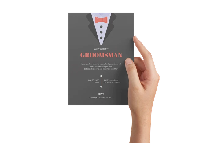 groomsman invitation templates