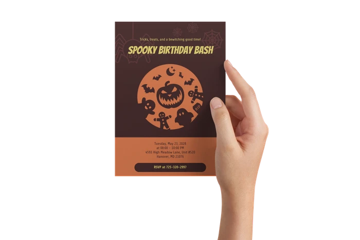 halloween birthday invitation templates