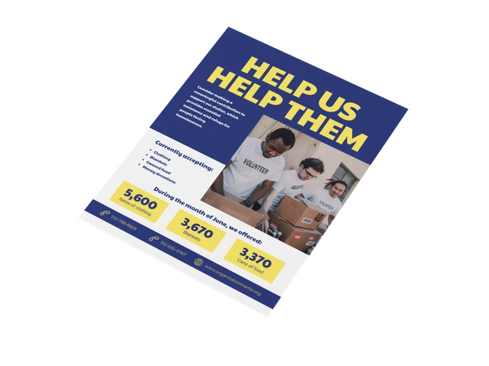 homelessness poster templates