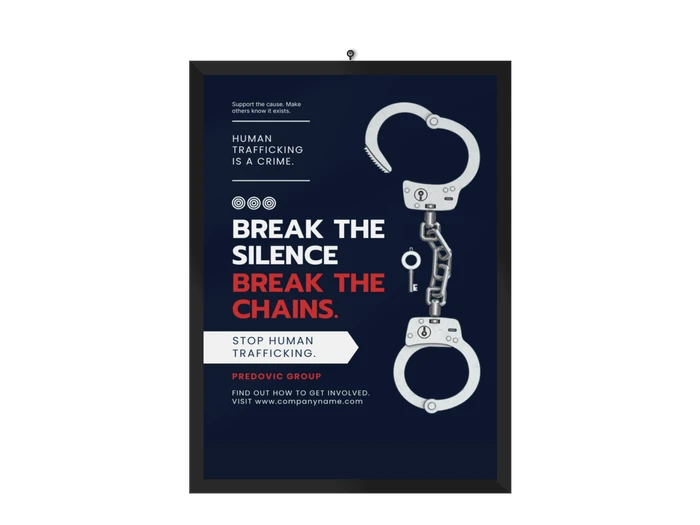 human trafficking poster templates