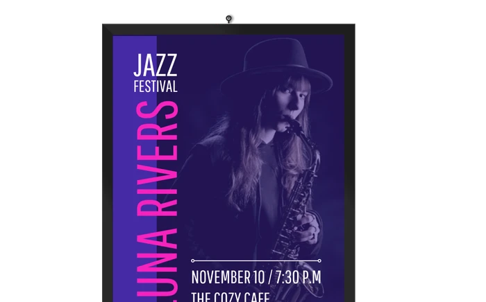 Plantillas de pósteres de jazz