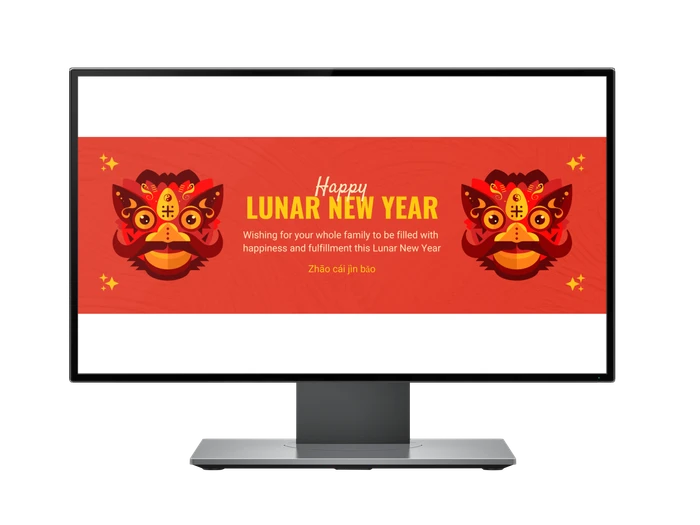plantillas de pancartas para el año nuevo lunar