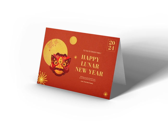 plantillas de tarjeta de año nuevo lunar