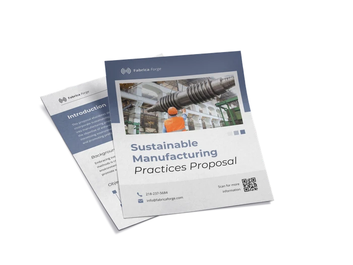 manufacturing proposal templates
