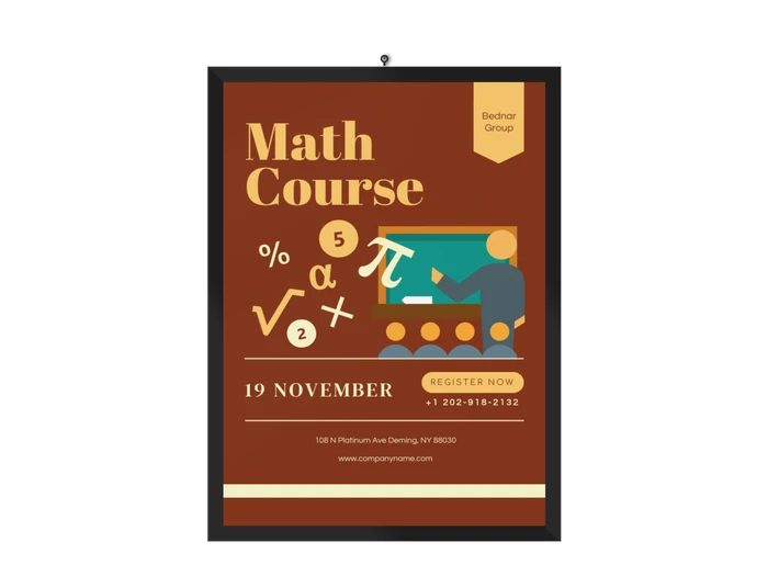 Mathe-Plakatvorlagen
