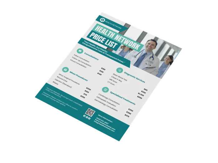 Free Medical Price List Templates Venngage